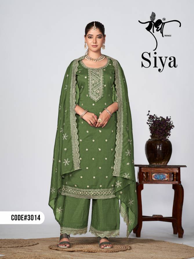 Siya By Radha Trendz Heavy Embroidery Designer Wholesale Salwar Kameez In Delhi
